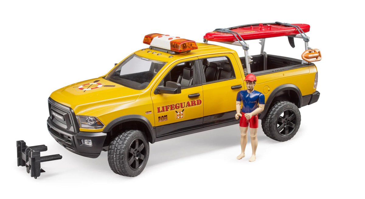 Ram 2500 Power Wagon Lifeguard W/ Figure - Bruder - The Toy Store