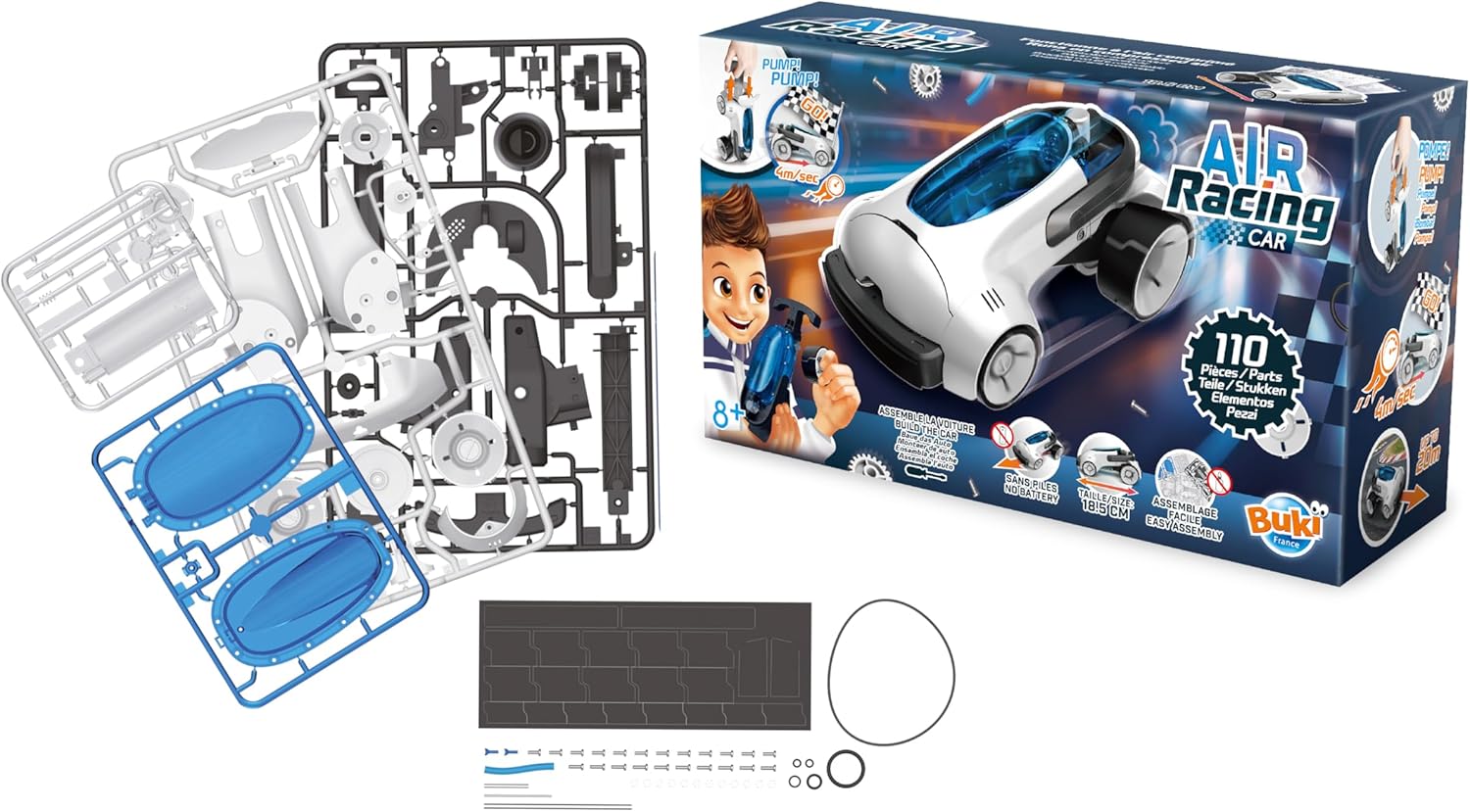 Air Powered Racing Car - Buki - The Toy Store