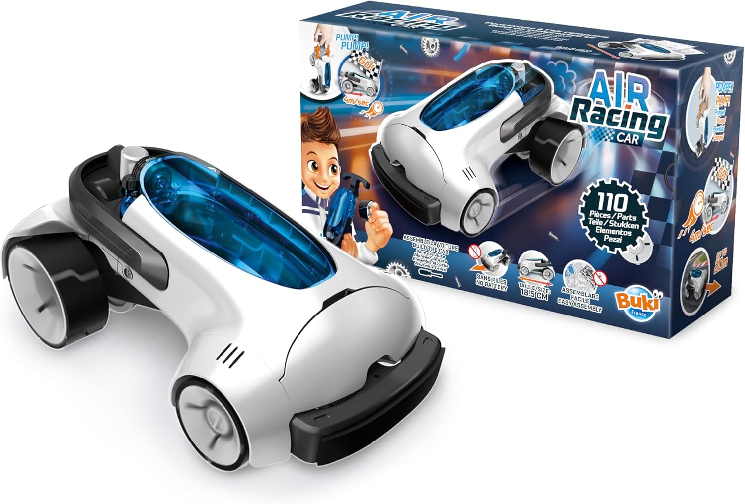 Air Powered Racing Car - Buki - The Toy Store