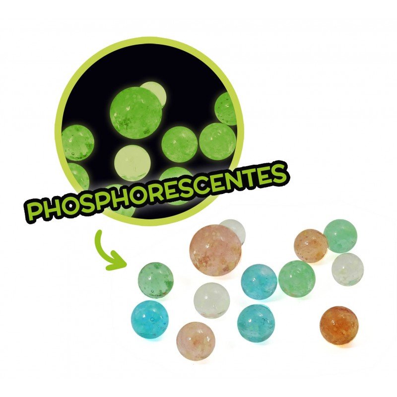 Box of 163 Glass Marbles - Buki France - The Toy Store