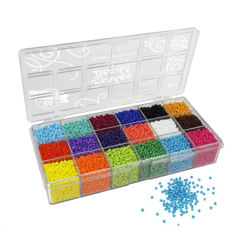 Box of Opaque Craft Beads - Buki France - The Toy Store