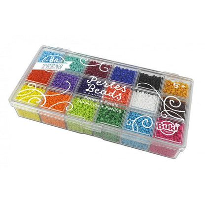 Box of Opaque Craft Beads - Buki France - The Toy Store