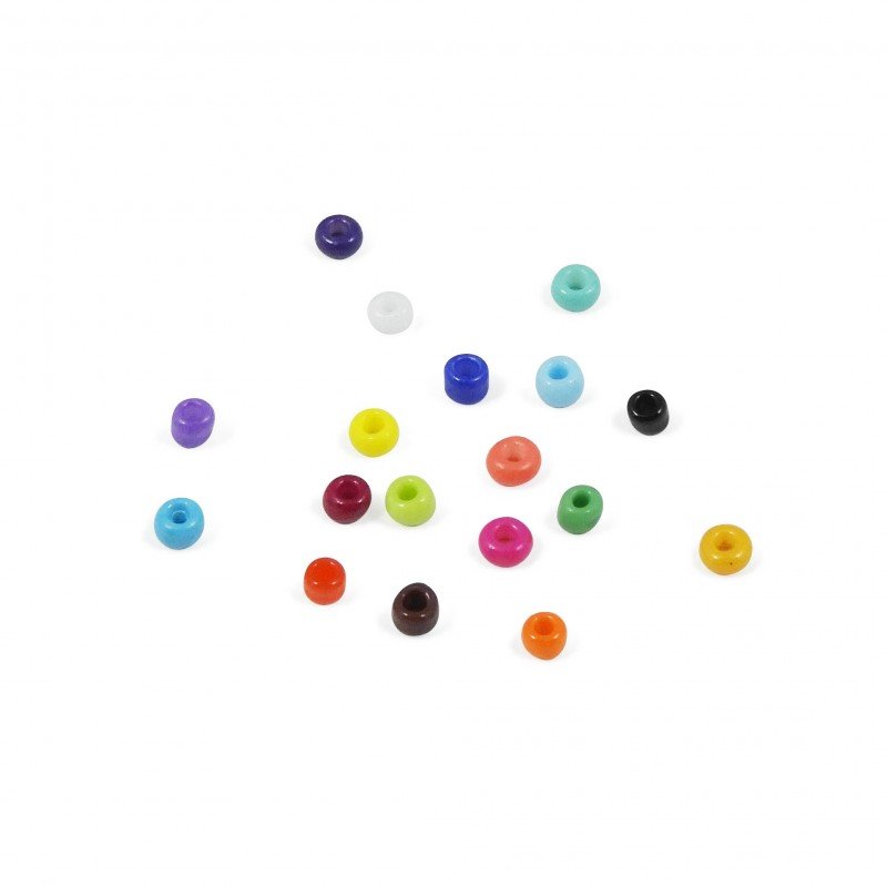 Box of Opaque Craft Beads - Buki France - The Toy Store