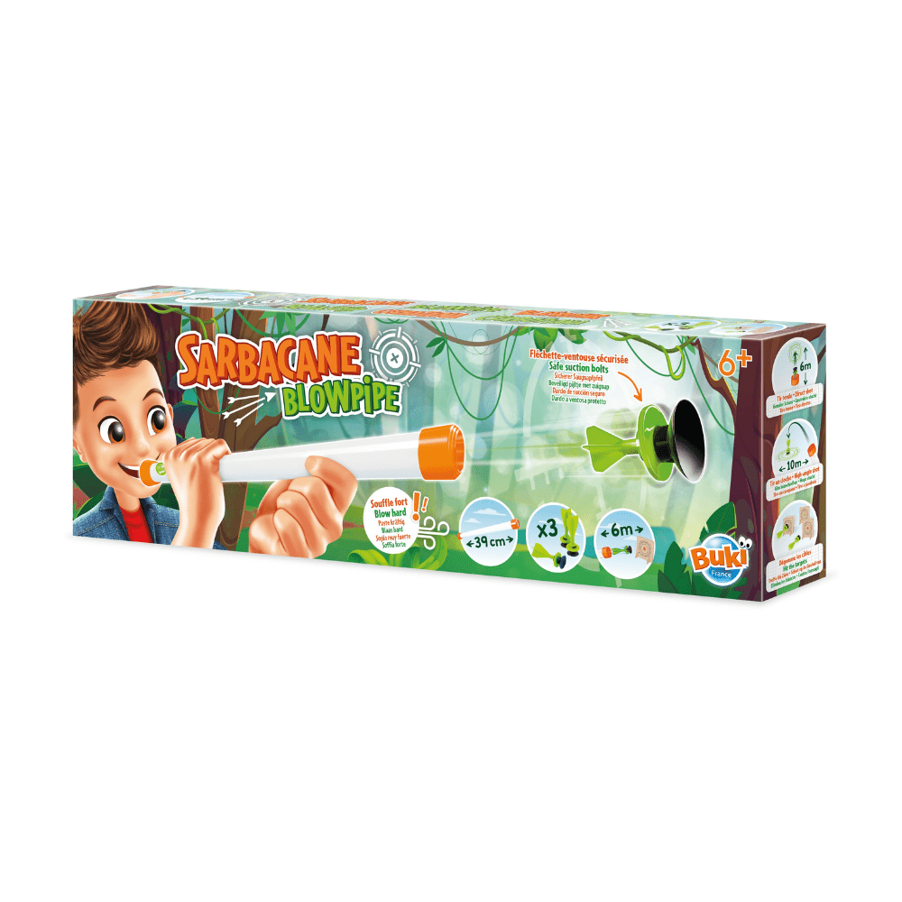 Blowpipe Toy with Safe Darts - Buki France - The Toy Store