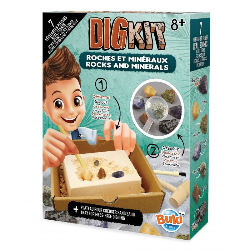 Dig Kit Rocks And Minerals - Buki France - The Toy Store