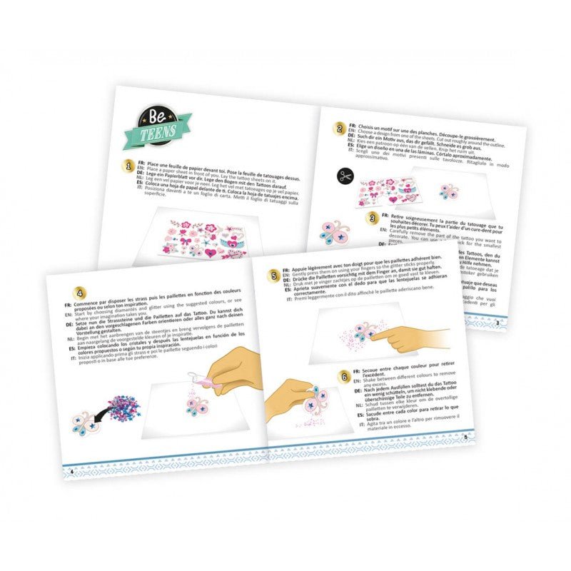 Glitter Temporary Tattoos - Buki France - The Toy Store