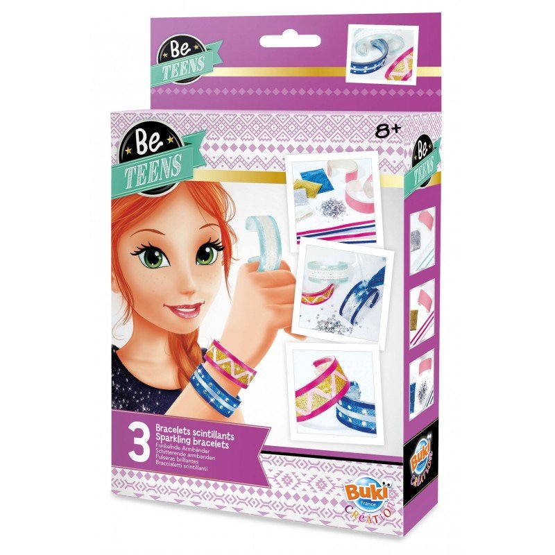 Sparkling Bracelets Craft Kit - Buki France - The Toy Store