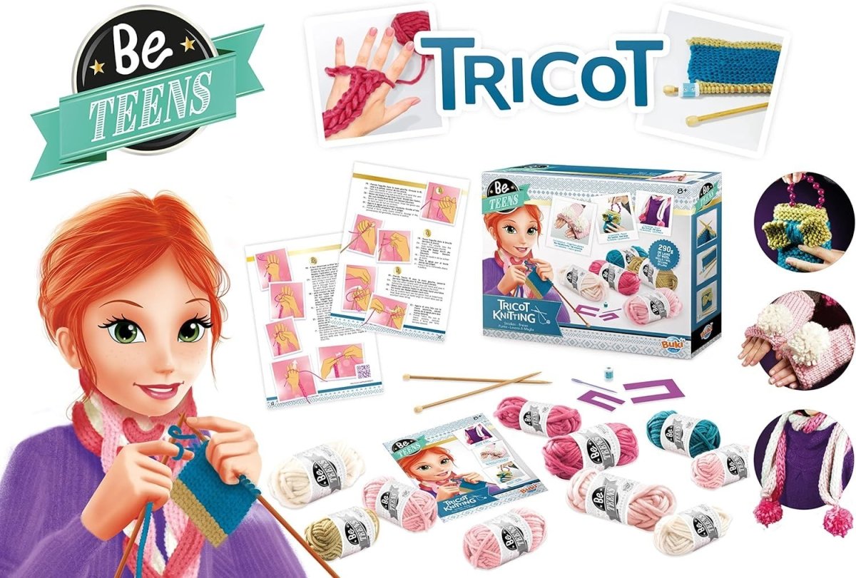 Tricot Knitting Craft Kit - Buki France - The Toy Store