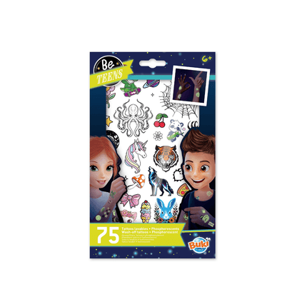 Glow - in - the - Dark Tattoos - Buki - The Toy Store