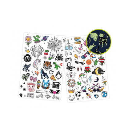 Glow - in - the - Dark Tattoos - Buki - The Toy Store