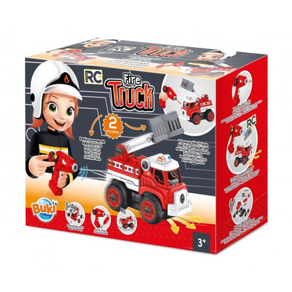 Remote Control Fire Truck RC in box, red fire truck with control features