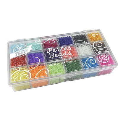 Set of Transparent Beads 18 Colors - Buki - The Toy Store