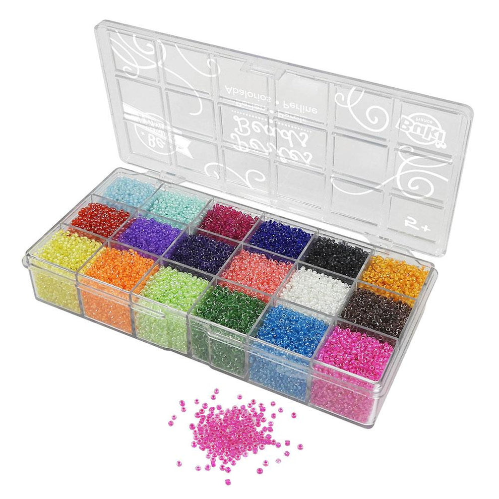 Set of Transparent Beads 18 Colors | Buki – The Toy Store