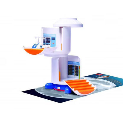 Space Station playset with launch platform, shuttle craft, and play mat