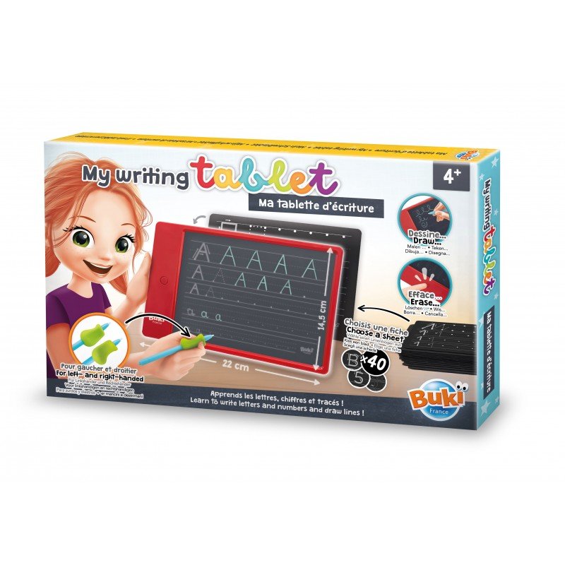 LCD writing tablet set box with erasable writing screen, 4+ age