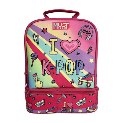 Lunch Bag Insulated Must Team Yummy I Love K-Pop 2 Compartments