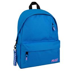 Backpack Must Team Monochrome Classic Blue Light with Pink 1 Main Compartment