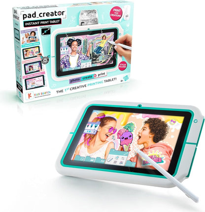 Canal Toys Pad Creator instant print tablet with stylus, turquoise tablet and box