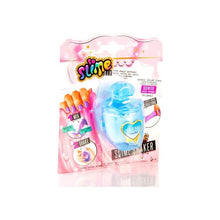 DIY slime shaker kit with blue slime bottle and pink “So Slime DIY” packaging