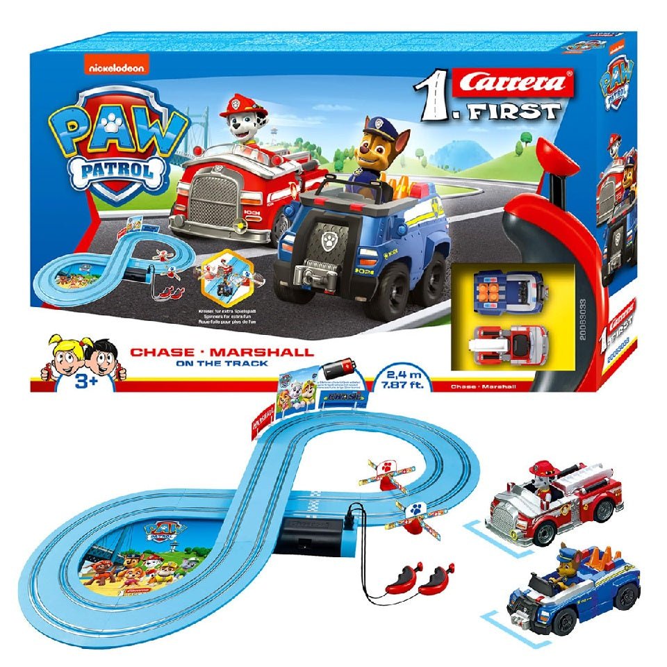 Paw Patrol 1st First starter kit: blue track with Chase and Marshall vehicles