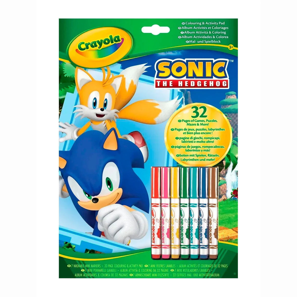Coloring & Activity Pad Sonic - Crayola - The Toy Store