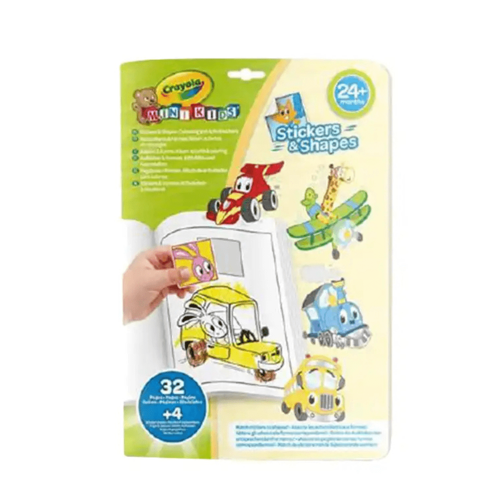 Cars sticker and shape set in colorful package with multiple vehicle designs