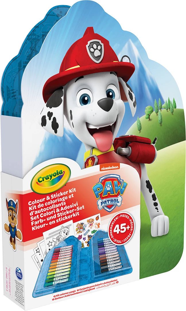 Colour & Stickerfy Set - Paw Patrol - Crayola - The Toy Store