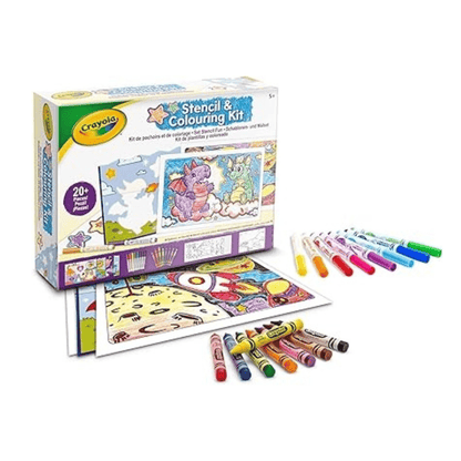 Creative Activity Stencil and Coloring Kit - Crayola - The Toy Store