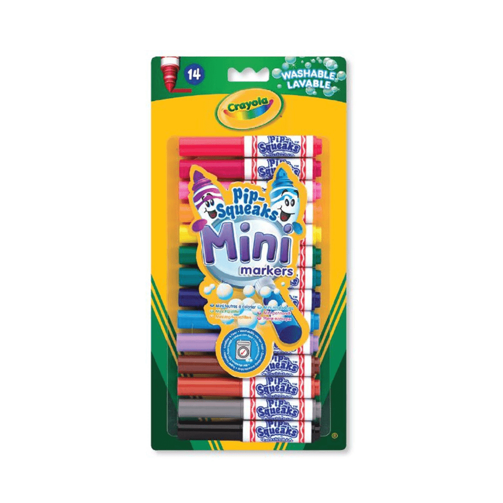 Mini Washable Felt - Tip Pens, 14 pcs - Crayola - The Toy Store