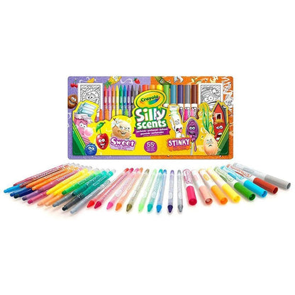 Silly Scents Activity Set: Crayola scented markers and coloring sheets