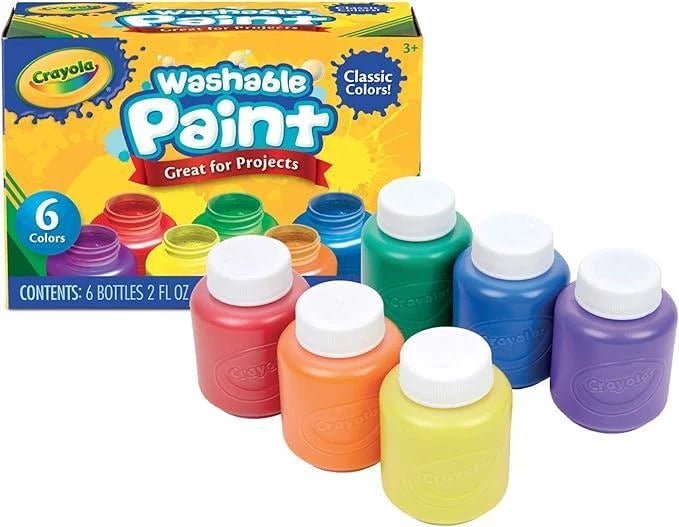 Washable Paint Bottles (6 Count, 59Ml) - Crayola - The Toy Store