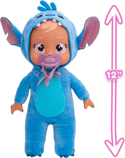 Tiny Cuddles Disney Stitch, Plush Baby Doll - Cry Babies - The Toy Store
