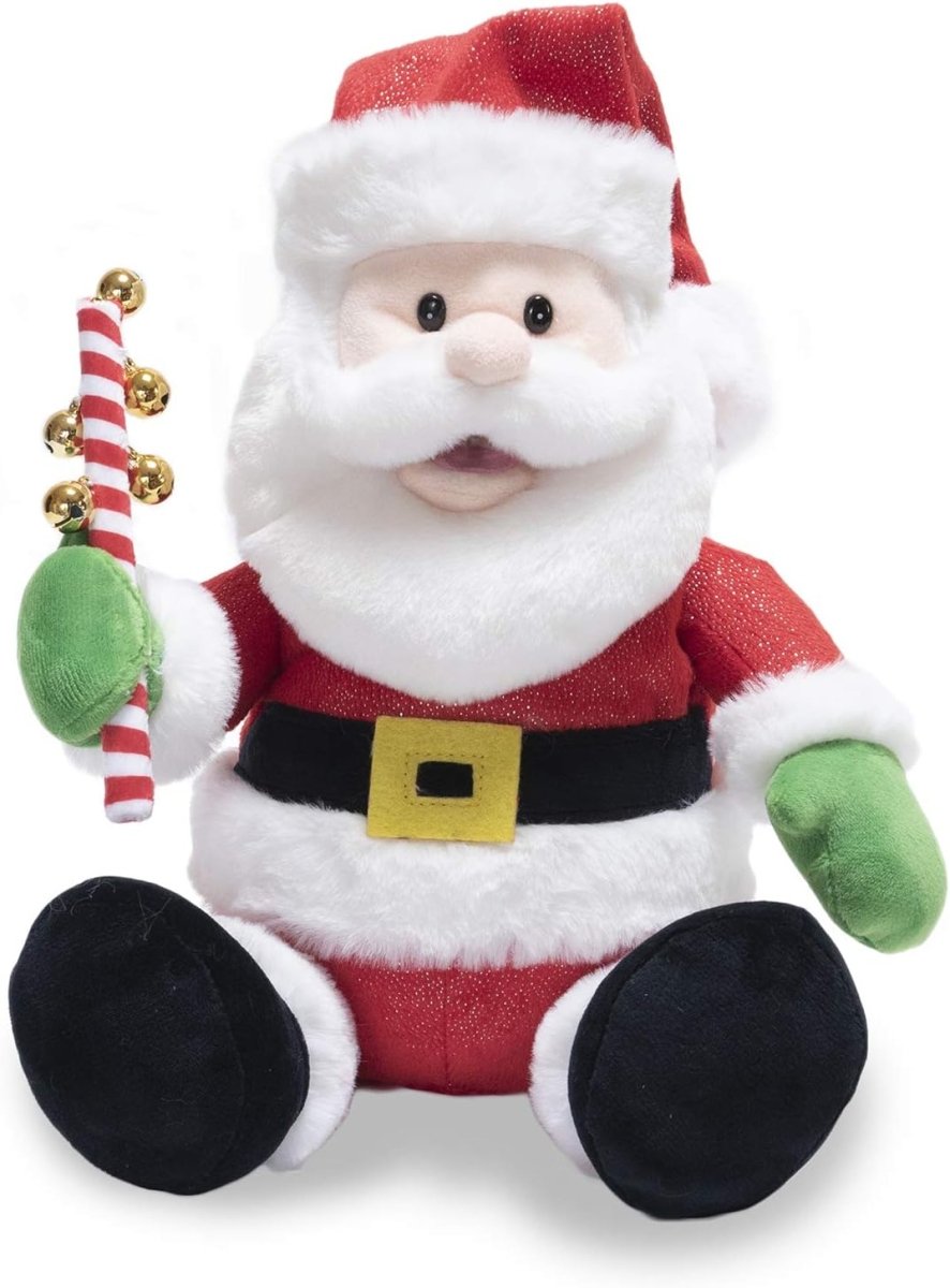 Jingling Santa Singing Santa Claus Christmas Plush Toy - Cuddle Barn - The Toy Store