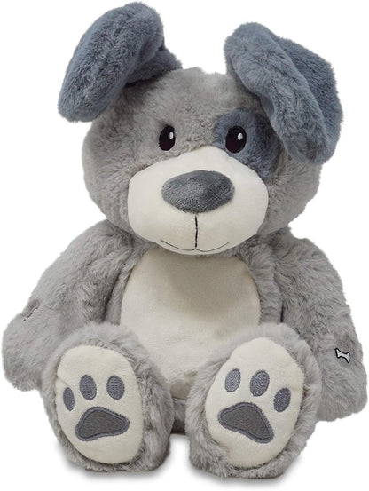 Peek & Play Parker 11" Gray Puppy - Cuddle Barn - The Toy Store