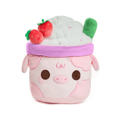 Plush Goals Soft Strawberry Mooshake - Cuddle Barn - The Toy Store