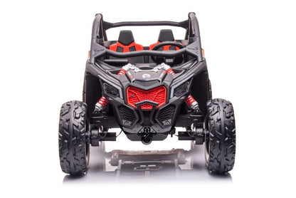 Licensed Can Am Maverick UTV-001 front view with red grille accents and front suspension shocks