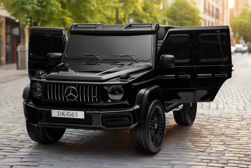 Licensed Mercedes AMG G63 toy car, front view with grille, headlights, and DK-G63 plate