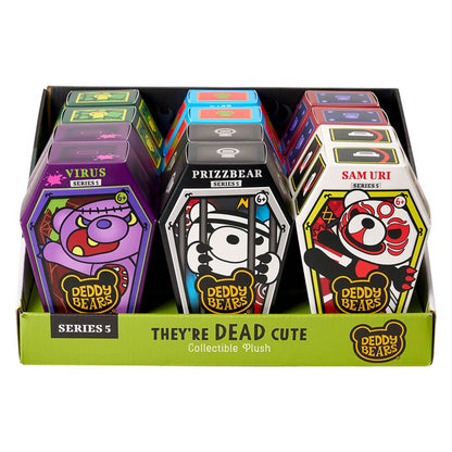 Series 5 Coffins display tray with multiple colorful coffin boxes for plush figures