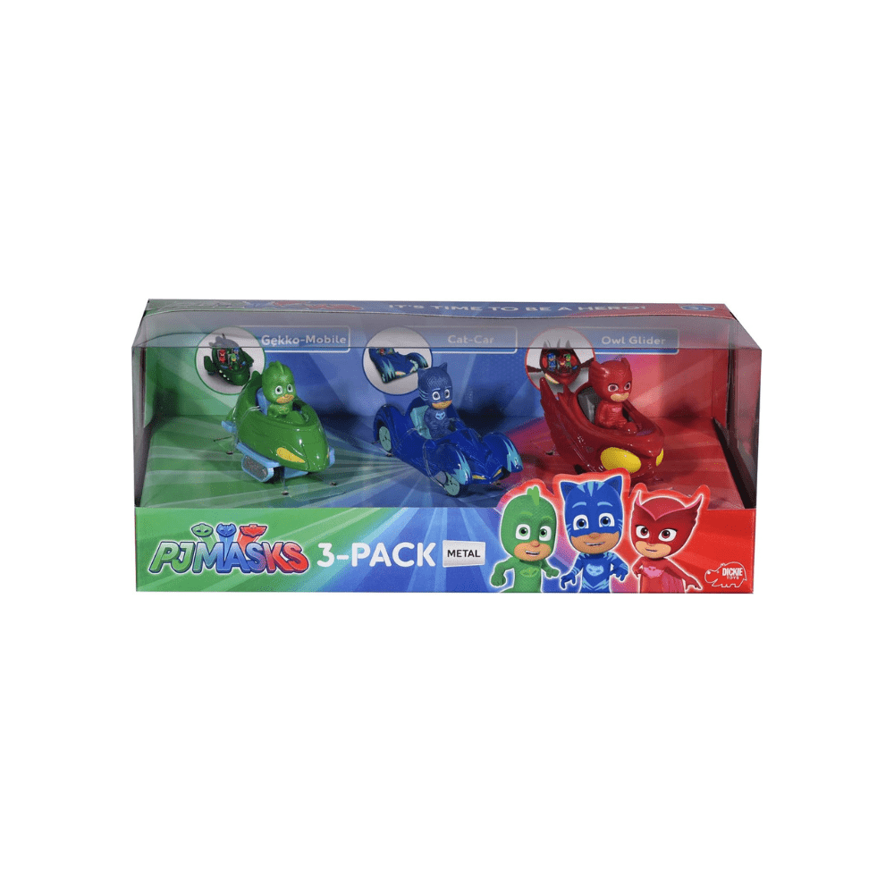 PJ Masks 3 - Pack Cars Set - Dickie - The Toy Store