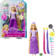 Princess Rapunzel Fashion Doll With 2 Color - Change Hair Extensions & 10 Hairsling - Pcs - Disney - The Toy Store
