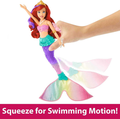 Princess Toys, Ariel Swimming Mermaid Fashion Doll With Color - Change Hair & Tail - Disney - The Toy Store