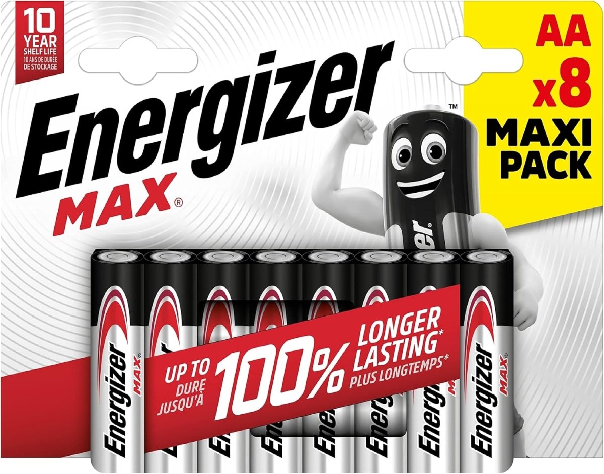 Energizer Max AA Batteries 8 + (4 Free) - Energizer - The Toy Store