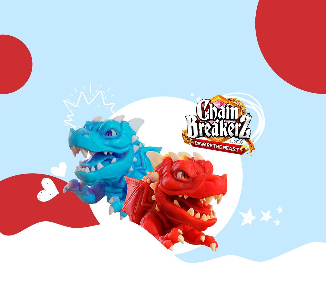 Chain Breakerz Dragon Toy - Eolo - Red - The Toy Store
