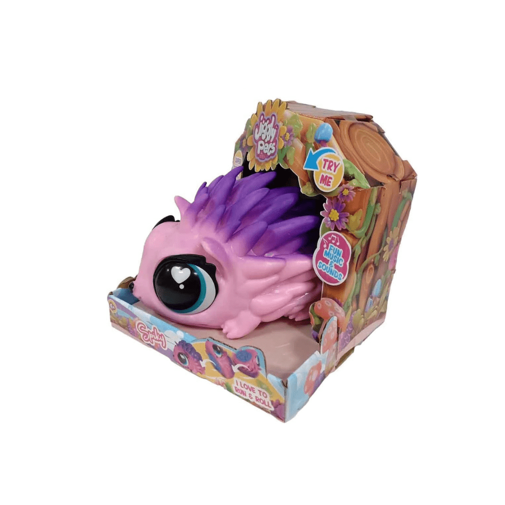 Jiggly Pets My Spike Pet Plush - Eolo - Pink - The Toy Store