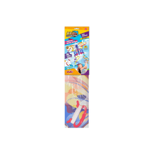 Confezione aquilone pronto al volo farfalla multicolore a righe