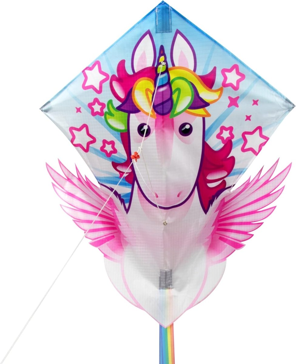 Ready To Fly Plastic Diamond Kite Unicorn - Eolo - The Toy Store