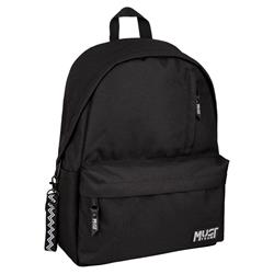 Backpack Must Team Monochrome Classic Black with Grey 1 Main Compartment
