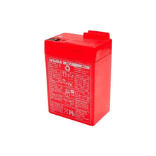 Red 6V 4.5Ah ride-on battery with top terminals