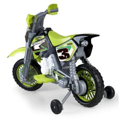 Electric Moto Cross Green 6V - Feber - The Toy Store