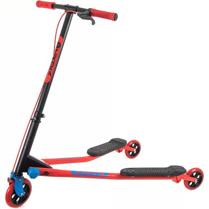 Yfliker A3 Air Refresh kick scooter red/blue, black handlebars, blue front wheel